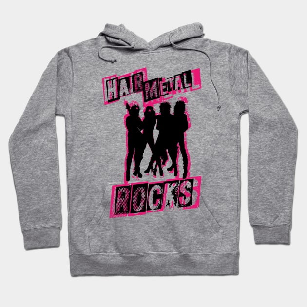 Hair Metal Rocks Hoodie by BOEC Gear